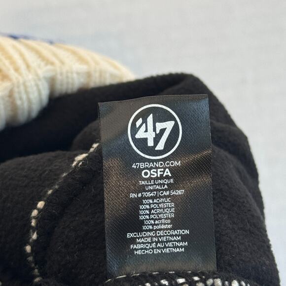 Dallas Mavericks Hat Beanie NBA Basketball Merch Pom 47 Brand One Size Adult NEW - Picture 6 of 7